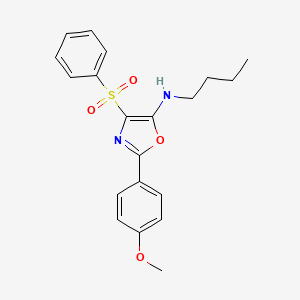 molecular formula C20H22N2O4S B2581831 4-(benzenesulfonyl)-N-butyl-2-(4-methoxyphenyl)-1,3-oxazol-5-amine CAS No. 823829-95-4