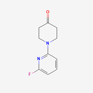 molecular formula C10H11FN2O B2581854 1-(6-fluoro-2-pyridinyl)tetrahydro-4(1H)-pyridinone CAS No. 339096-62-7