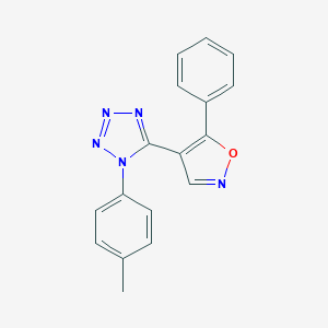 molecular formula C17H13N5O B258187 1-(4-methylphenyl)-5-(5-phenyl-4-isoxazolyl)-1H-tetraazole 