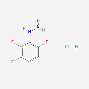 molecular formula C6H6ClF3N2 B2581880 (2,3,6-Trifluorophenyl)hydrazine hydrochloride CAS No. 2137836-61-2