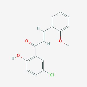molecular formula C16H13ClO3 B2581886 (2E)-1-(5-chloro-2-hydroxyphenyl)-3-(2-methoxyphenyl)prop-2-en-1-one CAS No. 28328-72-5