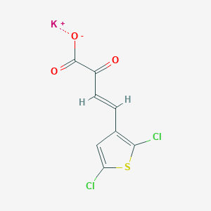 Potassium;(E)-4-(2,5-dichlorothiophen-3-yl)-2-oxobut-3-enoate