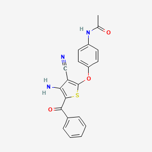 N-{4-[(4-amino-5-benzoyl-3-cyano-2-thienyl)oxy]phenyl}acetamide