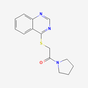 1-(Pyrrolidin-1-yl)-2-(quinazolin-4-ylthio)ethanone