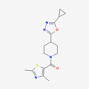 (4-(5-Cyclopropyl-1,3,4-oxadiazol-2-yl)piperidin-1-yl)(2,4-dimethylthiazol-5-yl)methanone