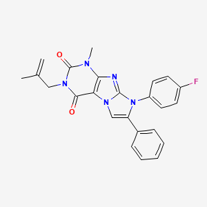 8-(4-fluorophenyl)-1-methyl-3-(2-methylallyl)-7-phenyl-1H-imidazo[2,1-f]purine-2,4(3H,8H)-dione