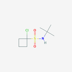 molecular formula C8H16ClNO2S B2581920 N-叔丁基-1-氯环丁烷-1-磺酰胺 CAS No. 2137595-68-5