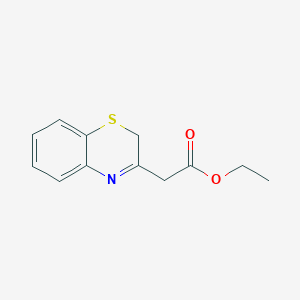 molecular formula C12H13NO2S B2581922 ethyl 2-(2H-1,4-benzothiazin-3-yl)acetate CAS No. 885459-18-7