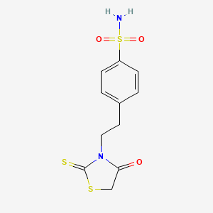 4-(2-(4-Oxo-2-thioxothiazolidin-3-yl)ethyl)benzenesulfonamide