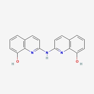 molecular formula C18H13N3O2 B2581928 2-[(8-Hydroxyquinolin-2-yl)amino]quinolin-8-ol CAS No. 85139-11-3