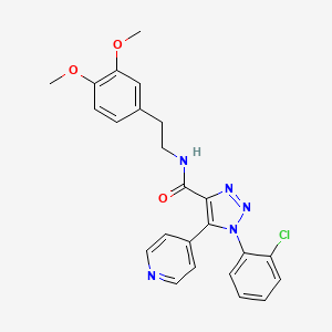 molecular formula C24H22ClN5O3 B2581948 N-[2-(5-methoxy-1H-indol-3-yl)ethyl]-4-(1-propionyl-2,3-dihydro-1H-indol-5-yl)benzamide CAS No. 1207008-69-2