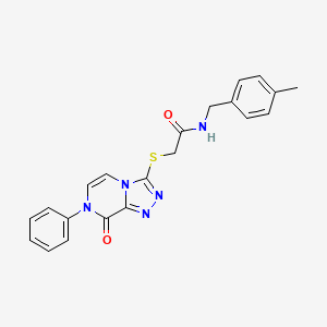 N-(4-methylbenzyl)-2-((8-oxo-7-phenyl-7,8-dihydro-[1,2,4]triazolo[4,3-a]pyrazin-3-yl)thio)acetamide