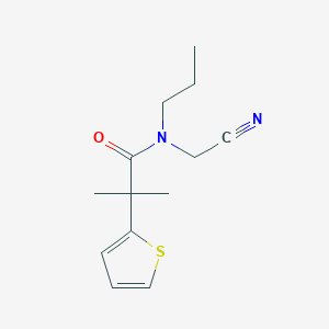 molecular formula C13H18N2OS B2581967 N-(cyanomethyl)-2-methyl-N-propyl-2-(thiophen-2-yl)propanamide CAS No. 1798753-74-8