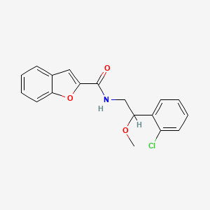 molecular formula C18H16ClNO3 B2581977 N-(2-(2-chlorophenyl)-2-methoxyethyl)benzofuran-2-carboxamide CAS No. 1795420-04-0