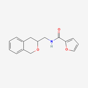 molecular formula C15H15NO3 B2581984 N-(异色满-3-基甲基)呋喃-2-甲酰胺 CAS No. 2034402-78-1
