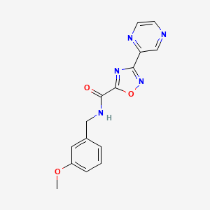 molecular formula C15H13N5O3 B2581988 N-(3-甲氧基苄基)-3-(吡嗪-2-基)-1,2,4-恶二唑-5-甲酰胺 CAS No. 1234918-30-9