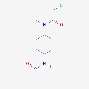 molecular formula C11H19ClN2O2 B2581993 N-(4-Acetamidocyclohexyl)-2-chloro-N-methylacetamide CAS No. 2411278-65-2