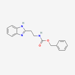 molecular formula C17H17N3O2 B2581997 苯甲酸[2-(1H-苯并咪唑-2-基)乙基]氨基甲酸酯 CAS No. 60603-44-3