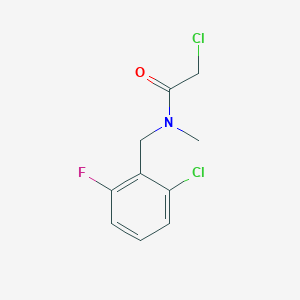molecular formula C10H10Cl2FNO B2582014 2-chloro-N-(2-chloro-6-fluorobenzyl)-N-methylacetamide CAS No. 851879-22-6