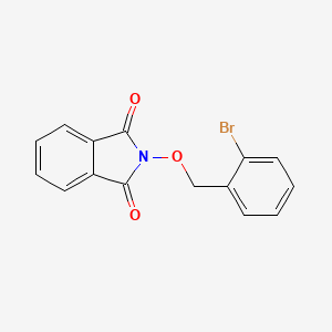molecular formula C15H10BrNO3 B2582022 2-[(2-bromobenzyl)oxy]-1H-isoindole-1,3(2H)-dione CAS No. 321430-33-5