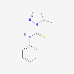 molecular formula C11H13N3S B258206 5-methyl-N-phenyl-4,5-dihydro-1H-pyrazole-1-carbothioamide 