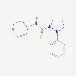 molecular formula C16H17N3S B258210 N,2-diphenylpyrazolidine-1-carbothioamide 