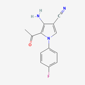 5-Acetyl-4-amino-1-(4-fluorophenyl)pyrrole-3-carbonitrile
