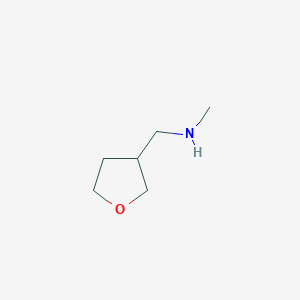molecular formula C6H13NO B2582103 Methyl(oxolan-3-ylmethyl)amine CAS No. 7179-93-3