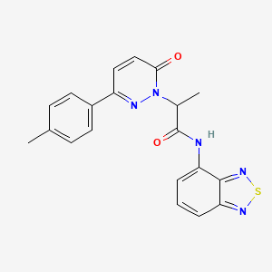 N-(benzo[c][1,2,5]thiadiazol-4-yl)-2-(6-oxo-3-(p-tolyl)pyridazin-1(6H)-yl)propanamide