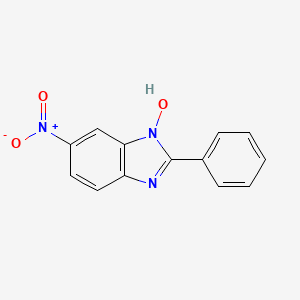 molecular formula C13H9N3O3 B2582113 6-硝基-2-苯基-1H-1,3-苯并咪唑-1-醇 CAS No. 10066-14-5