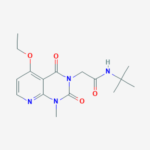 N-tert-butyl-2-{5-ethoxy-1-methyl-2,4-dioxo-1H,2H,3H,4H-pyrido[2,3-d]pyrimidin-3-yl}acetamide