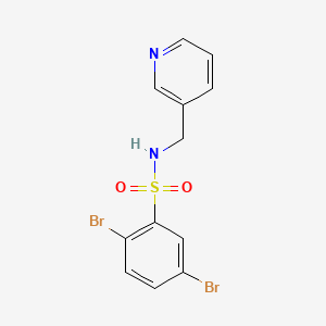 2,5-dibromo-N-(pyridin-3-ylmethyl)benzenesulfonamide