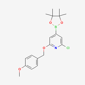 2-Chloro-6-(4-methoxybenzyloxy)pyridine-4-boronic acid, pinacol ester