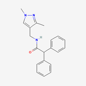 N-((1,3-dimethyl-1H-pyrazol-4-yl)methyl)-2,2-diphenylacetamide