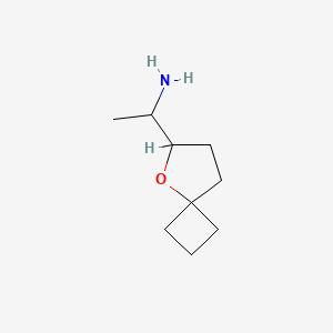 molecular formula C9H17NO B2582168 1-(5-Oxaspiro[3.4]octan-6-yl)ethanamine CAS No. 2248343-17-9