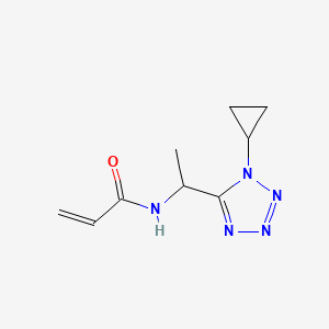 molecular formula C9H13N5O B2582170 N-[1-(1-cyclopropyl-1H-1,2,3,4-tetrazol-5-yl)ethyl]prop-2-enamide CAS No. 2094492-91-6