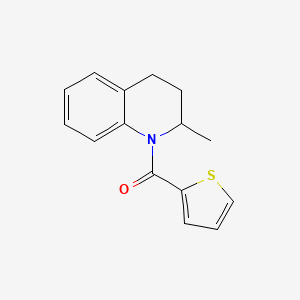 molecular formula C15H15NOS B2582179 (2-methyl-3,4-dihydroquinolin-1(2H)-yl)(thiophen-2-yl)methanone CAS No. 304643-44-5