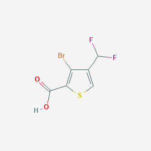 B2582180 3-Bromo-4-(difluoromethyl)thiophene-2-carboxylic acid CAS No. 2248302-22-7