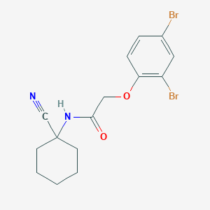 molecular formula C15H16Br2N2O2 B2582193 N-(1-cyanocyclohexyl)-2-(2,4-dibromophenoxy)acetamide CAS No. 791604-38-1