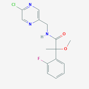 N-[(5-chloropyrazin-2-yl)methyl]-2-(2-fluorophenyl)-2-methoxypropanamide