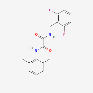 molecular formula C18H18F2N2O2 B2582223 N1-(2,6-difluorobenzyl)-N2-mesityloxalamide CAS No. 941999-42-4