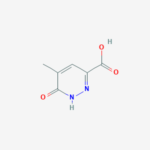 molecular formula C6H6N2O3 B2582225 5-Methyl-6-oxo-1H-pyridazine-3-carboxylic acid CAS No. 87668-16-4