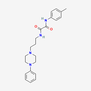 molecular formula C22H28N4O2 B2582234 N1-(3-(4-phenylpiperazin-1-yl)propyl)-N2-(p-tolyl)oxalamide CAS No. 1049508-26-0