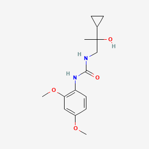 molecular formula C15H22N2O4 B2582279 1-(2-Cyclopropyl-2-hydroxypropyl)-3-(2,4-dimethoxyphenyl)urea CAS No. 1286725-40-3