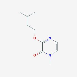 molecular formula C10H14N2O2 B2582281 1-Methyl-3-(3-methylbut-2-enoxy)pyrazin-2-one CAS No. 2380145-33-3