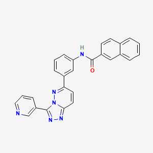 N-(3-(3-(pyridin-3-yl)-[1,2,4]triazolo[4,3-b]pyridazin-6-yl)phenyl)-2-naphthamide