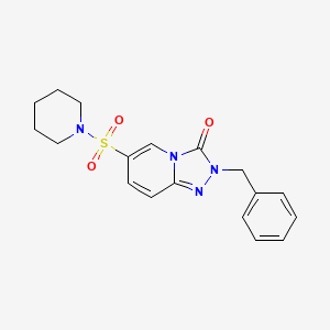 molecular formula C18H20N4O3S B2582291 2-benzyl-6-(piperidine-1-sulfonyl)-2H,3H-[1,2,4]triazolo[4,3-a]pyridin-3-one CAS No. 1251704-88-7