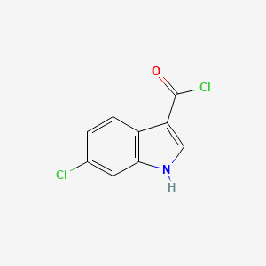 molecular formula C9H5Cl2NO B2582299 6-Chloro-1H-indole-3-carbonyl chloride CAS No. 1260794-86-2