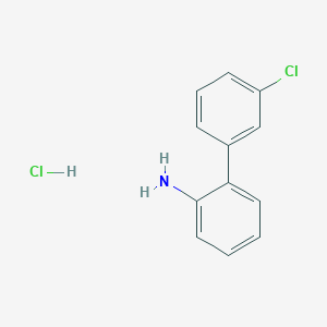 molecular formula C12H11Cl2N B2582300 3'-Chlorobiphenyl-2-ylamine hydrochloride CAS No. 1172032-93-7; 139769-13-4