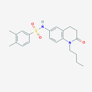 molecular formula C21H26N2O3S B2582314 N-(1-丁基-2-氧代-1,2,3,4-四氢喹啉-6-基)-3,4-二甲苯磺酰胺 CAS No. 941992-27-4